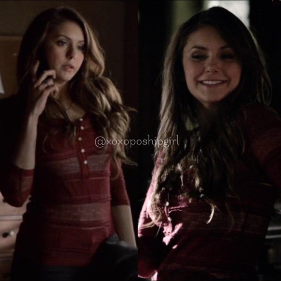 SOLD 💖 Katherine Pierce • Ralph Lauren Denim & Supply Red Long Sleeve Top M - Picture 10 of 10
